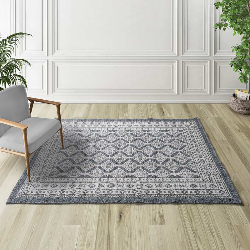 ALFOMBRA KILIM CHANDIA 1089 AZUL
